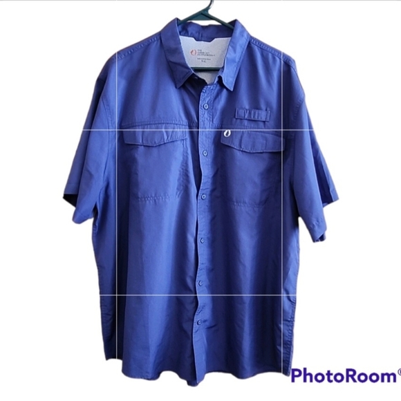 The American Outdoorsman Mens XXL Button Up Vented Fishing Shirt Pockets - Picture 15 of 15